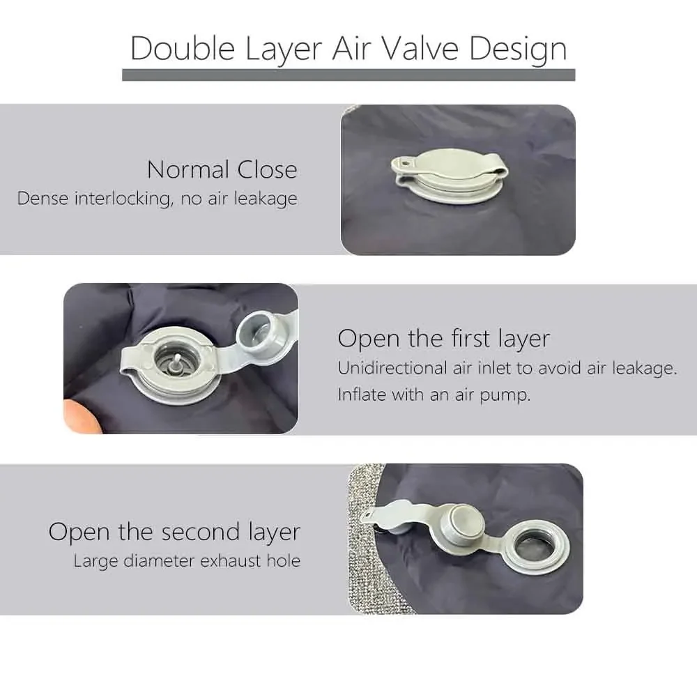 TARKA 1 قطعة مرتبة قابلة للنفخ خفيفة الوزن، سجادات تخييم للمشي لمسافات طويلة، وسادة هوائية مبتكرة، مرتبة هوائية بدون وسادة للخيمة