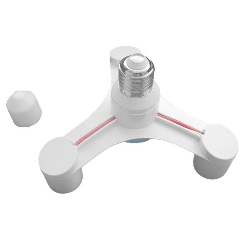 【Heißer Verkauf!】2X 3In1 E27 Auf E27 Erweiterte LED Lampe Lampen Sockel Splitter Adapter Halter Hohe Qualität Für Foto Studio Foto