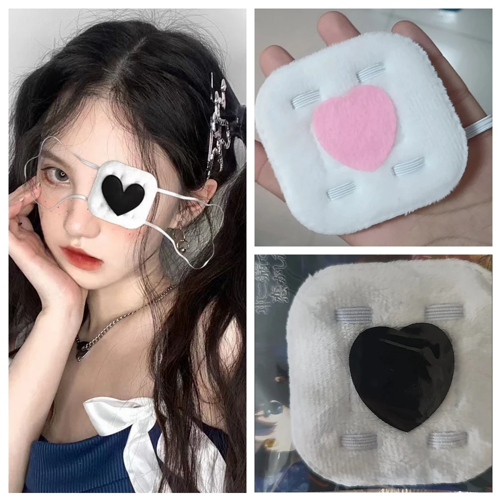 Adjustable Eye Props Comfortabl One Eye Patches Blindfold Cosplays Eye Mask Girls Eyeshade Single Yandere Simulator Cosplay