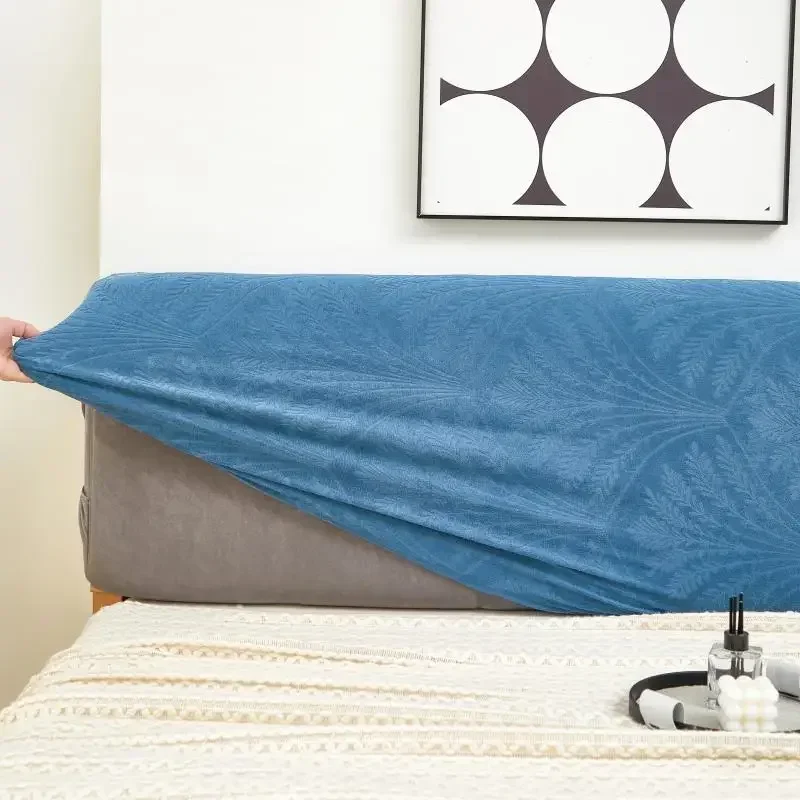 Funda protectora para cabecera de cama, cubierta moderna a prueba de polvo, cubierta trasera para cama, fundas para cabezales de cama tapizadas elásticas y extraíbles lavables