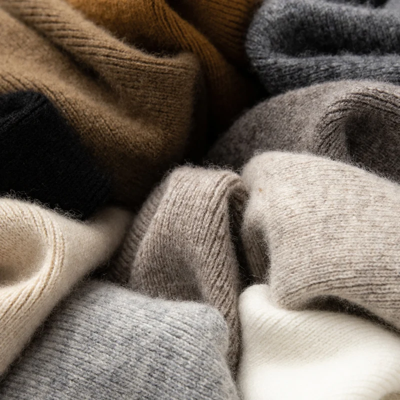   Taille haute tricoté laine pantalon à jambes larges femmes automne hiver Long pantalon décontracté confortable Fem pantalon