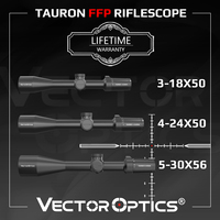 Vector Optics Tauron 3-18x50/4-24x50/5-30x56 FFP Tactical Riflescope With Illumination For Long Range Shooting Hunting Fit .338