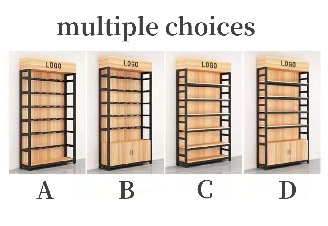 Custom.High Quality Product Display Racks Grocery Store Shelf Supplier Wooden Retail Shop Shelves and Display Cabinets