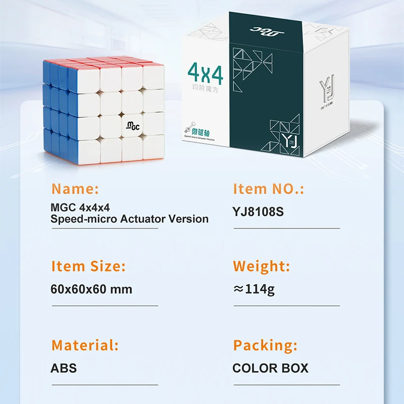 YJ MGC bearing version 4x4 M Magnetic Megaminxeds pyramid Magic SpeedCube Cubo Magico Toys