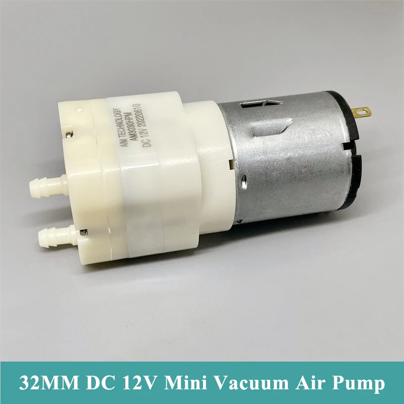 

32MM DC 6V-12V Large Flow Mini Vacuum Air Oxygen Pump Negative Pressure Suction Diaphragm Pump DIY Inflator Aquarium Fish Tank