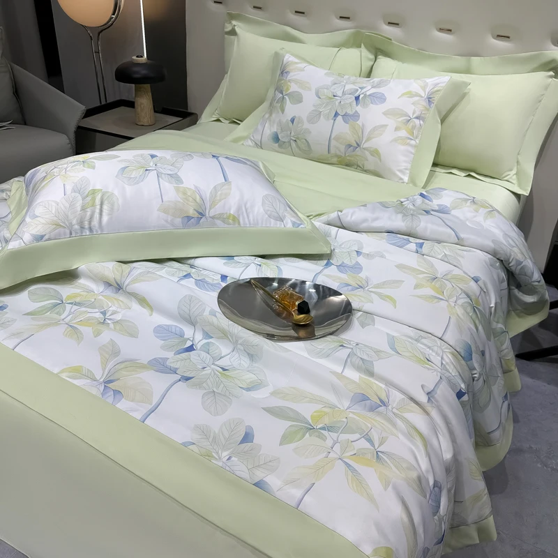 

Silky Quilt Summer Duvet Skin-friendly Comforter High Quality Bedspread Smooth Duvets for Home 여름 이불 (No Pillowcase)