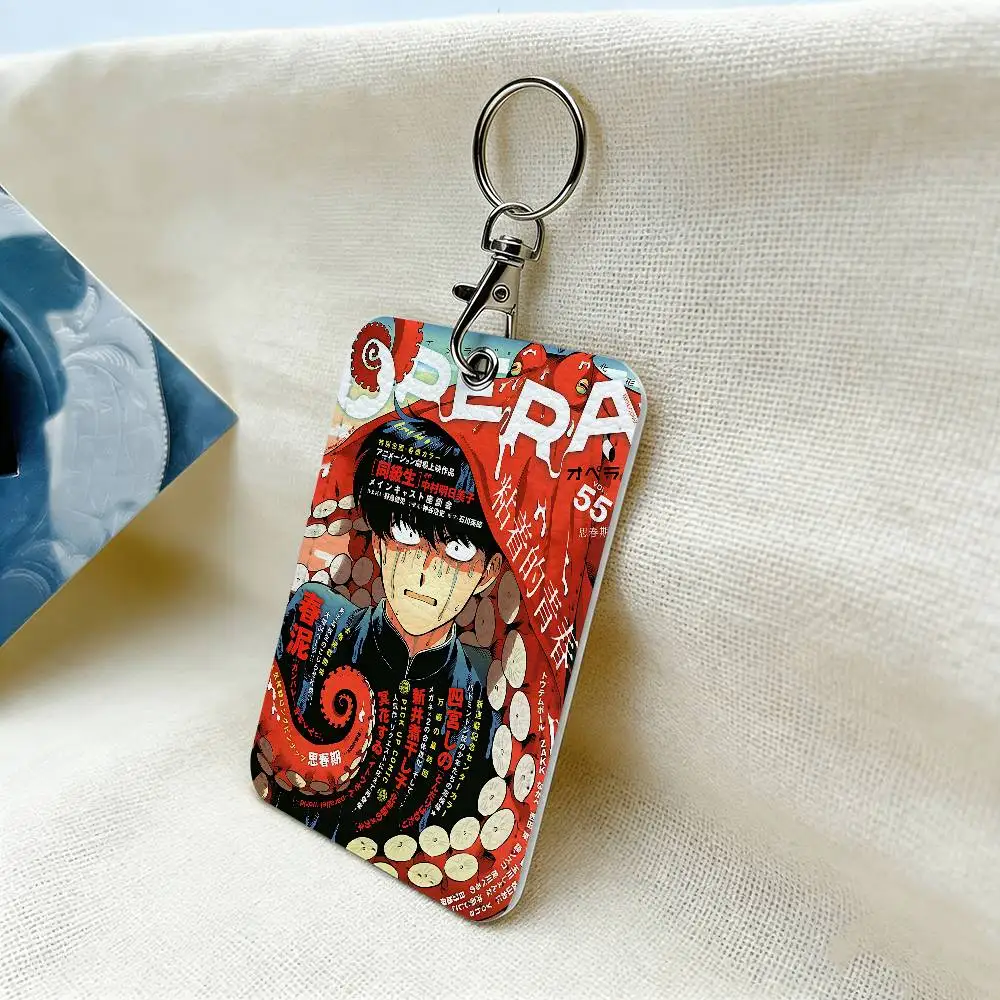 Manga G-Go for It, N-Nakamura! Office Supply Men And Women Credit Card Keyrings Student Card Card Holder Credential Holder Card