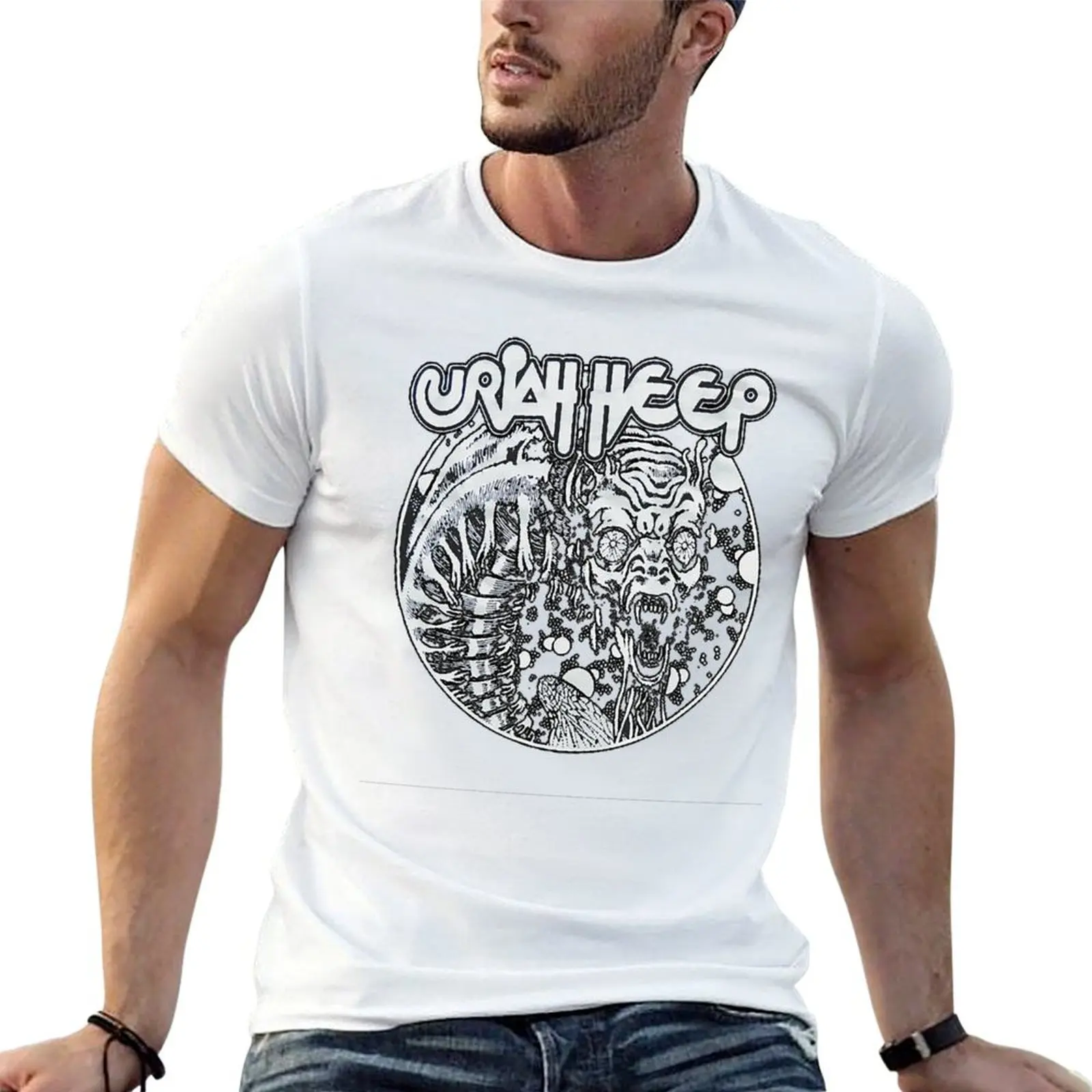 

uriah heep tour T-Shirt man t shirts high quality luxury brand t shirt man casual T-Shirt
