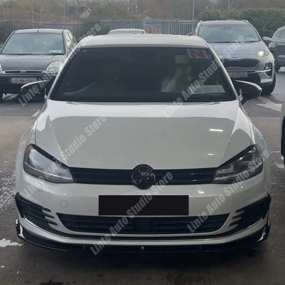 Car Front Bumper Diffuser Splitter For VW Volkswagen Golf 7 MK7 TSI TDI Hatchback/Variant 2013-2019 Deflector Spoiler Lip Trim