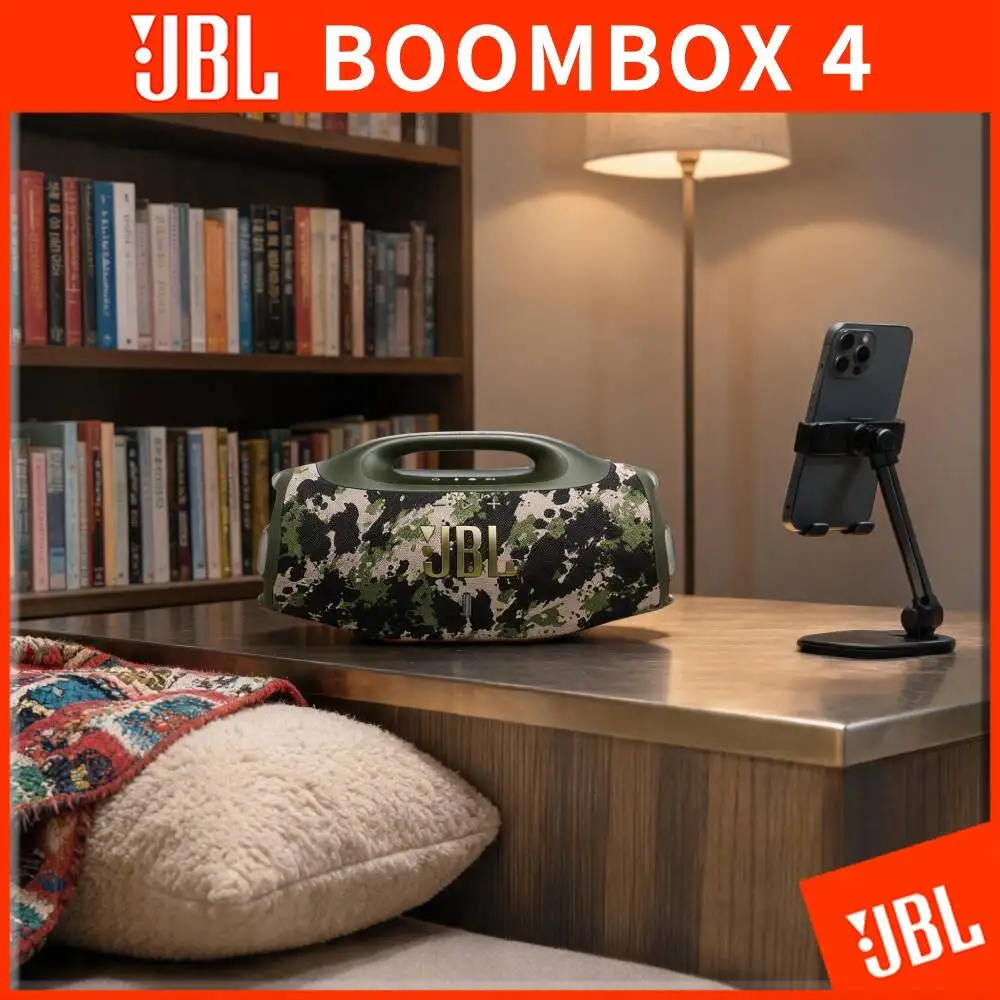 JBL Boombox 4 Portable Bluetooth Speaker IP68 Waterproof Dustproof 34H Playtime AI Sound Boost Wireless Outdoor Party
