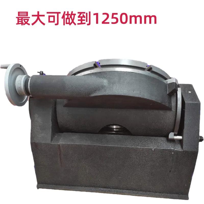 Super large tilting table, manual universal indexing plate, adjustable 90-degree 360-degree rotation