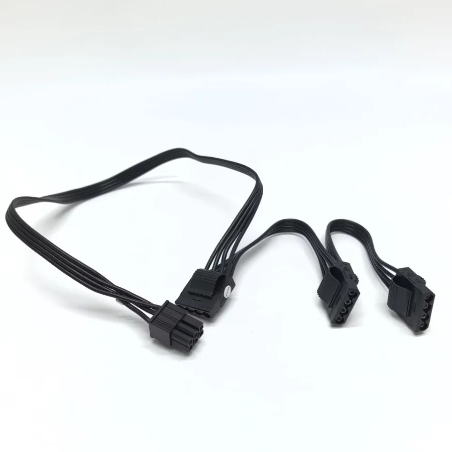 コンピュータ CPU GPU 8Pin 6Pin 3 ポート SATA IDE Molex HDD 電源ケーブル Silver Stone DA1000R GOLD モジュール用