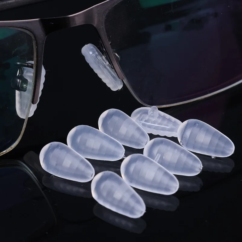 20 stücke Brille Nasen polster Set Silikon Airbag Soft Air Brille Zubehör rutsch feste Luftkissen Schrauben mit Schrauben und Schrauben dreher