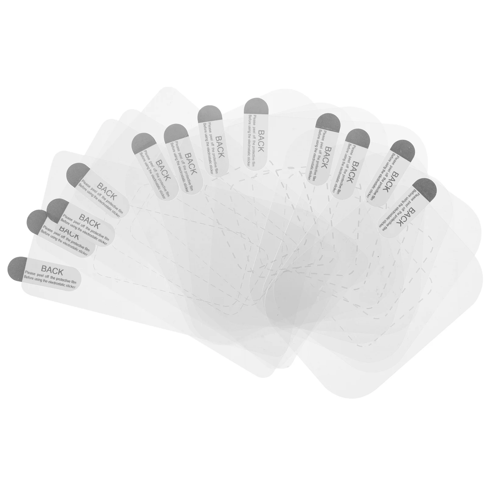 

12pcs Dashcam Film Stickers High Transparency Scratch Resistant Fingerprint Proof Easy Install Removable Windshield Static