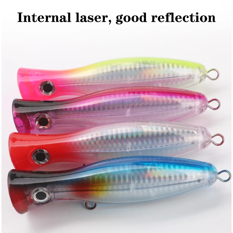 120mm 40g Testar Floating Popper Bait Long Casting  Artificial Wobblers Topwater Lure Trolling Whopper Saltwater Fishing Lures view 4