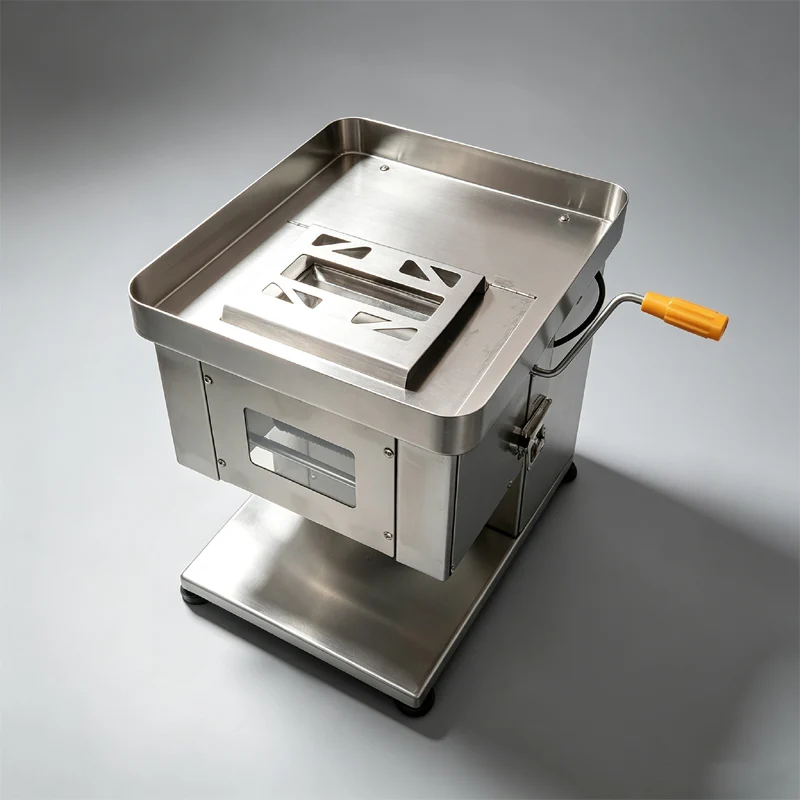 High Power Automatic Fresh Meat Cutting Machine For Canteen Meat Slicer