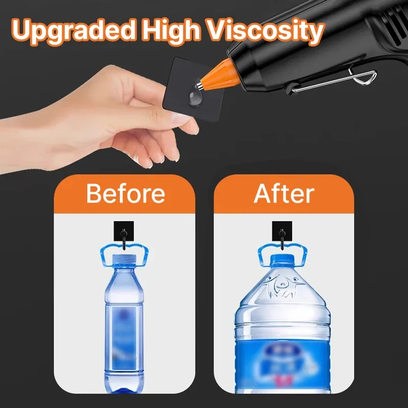 7 مللي متر * 100 مللي متر عصا صمغ شفافة تذوب بالحرارة مادة EVA مناسبة للاستخدام بنفسك ، ألبومات الصور/الخشب ، إلخ. 60 قطعة/120 قطعة