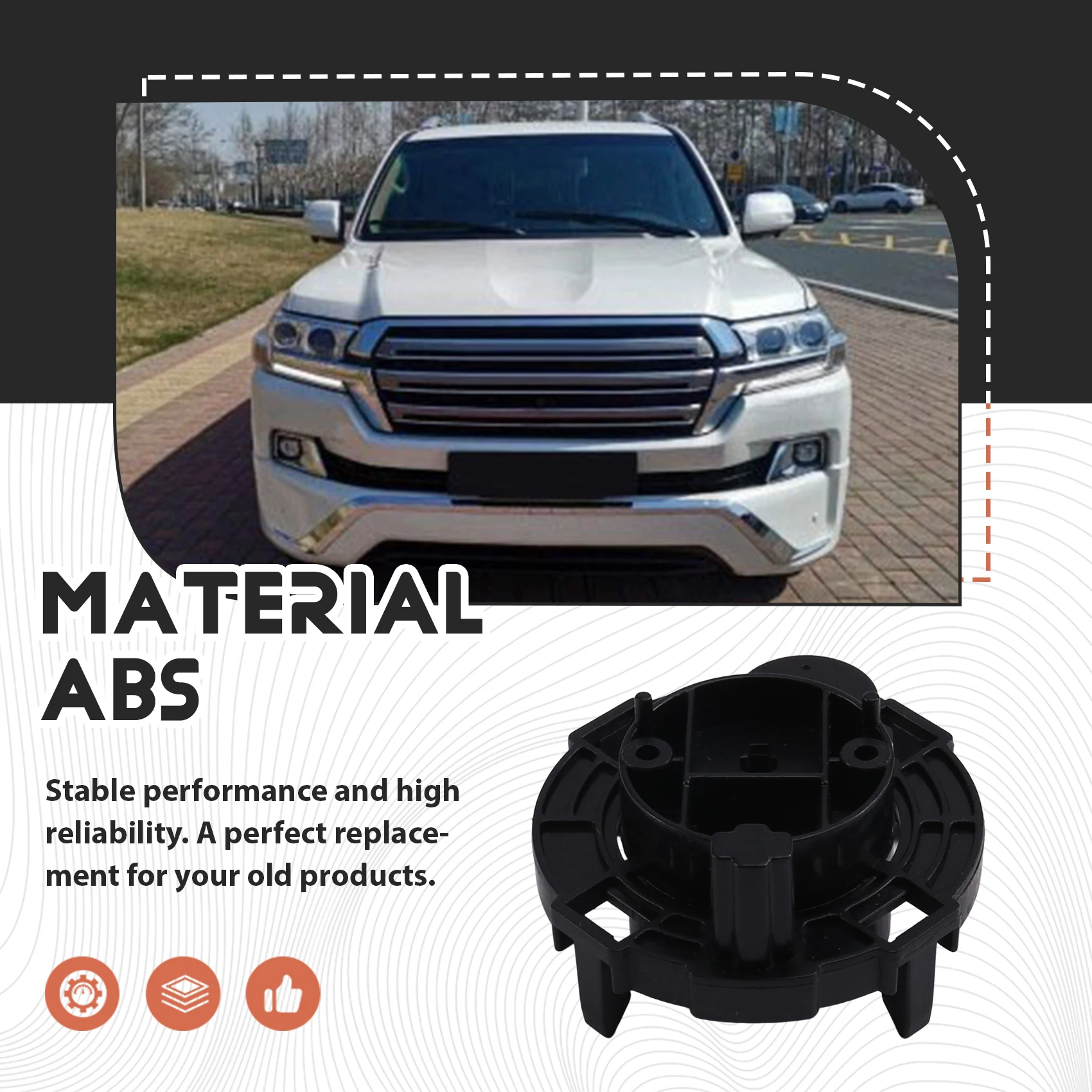 

ABQB-ремонтный комплект передней ручки кондиционера для Toyota Land Cruiser Prado LC150 2010-2017-55904-60180 55904-60190 Car Lef