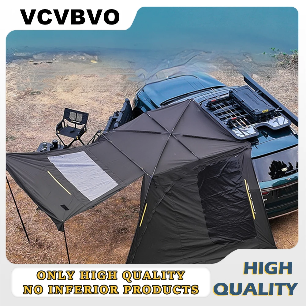 

Оборудование для самостоятельного вождения, автомобильный кемпинг, уличный боковой навес для автомобиля, боковая палатка для автомобиля, солнцезащитный козырек, непромокаемый, универсальный, легко хранить, большая площадь
