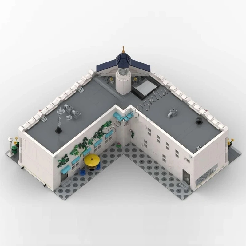 5584PCS Beacon Inn MOC Creativo Street view Modello Building Blocks Architettura Educazione fai da te Assemblaggio Modello di Natale Giocattoli per bambini