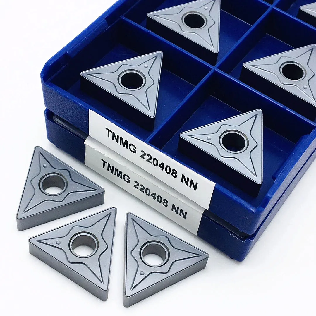 10 Pieces of TNMG220408 PM 4225 Carbide Blade CNC Turning Tool Machine Tool Accessories Turning Blade Cutting Tool Tnmg 220408