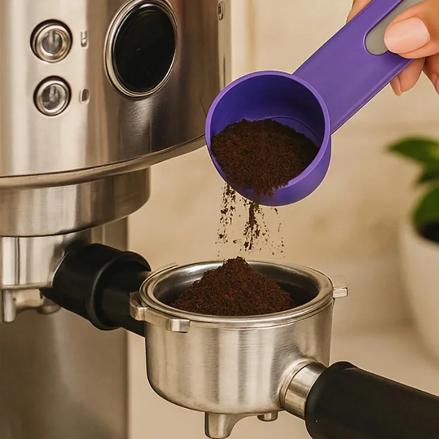 2-in-1 Sliding Scoop Funnel, Reusable PP Coffee & Protein Powder Scoop for Mess-Free Kitchen & Gym Use - Image 6