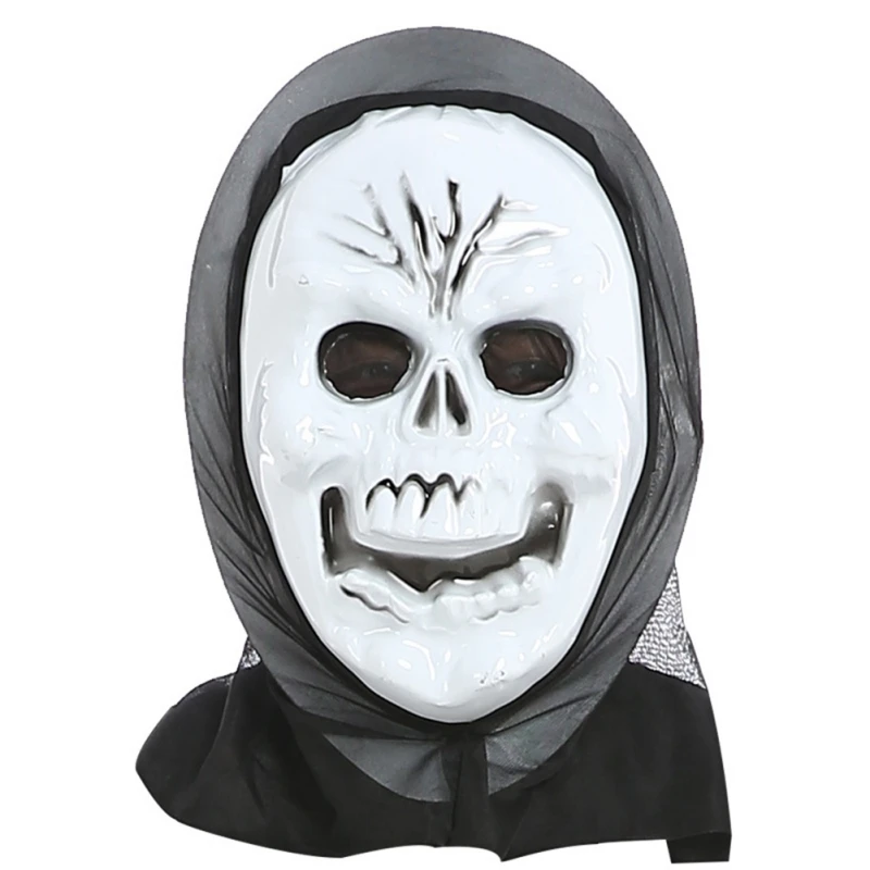 Kids Mask Ghost Mask Halloween Creepy Devil Mask Stick Tongue Out Helmet Horror Demon Cosplay Party Costume Props