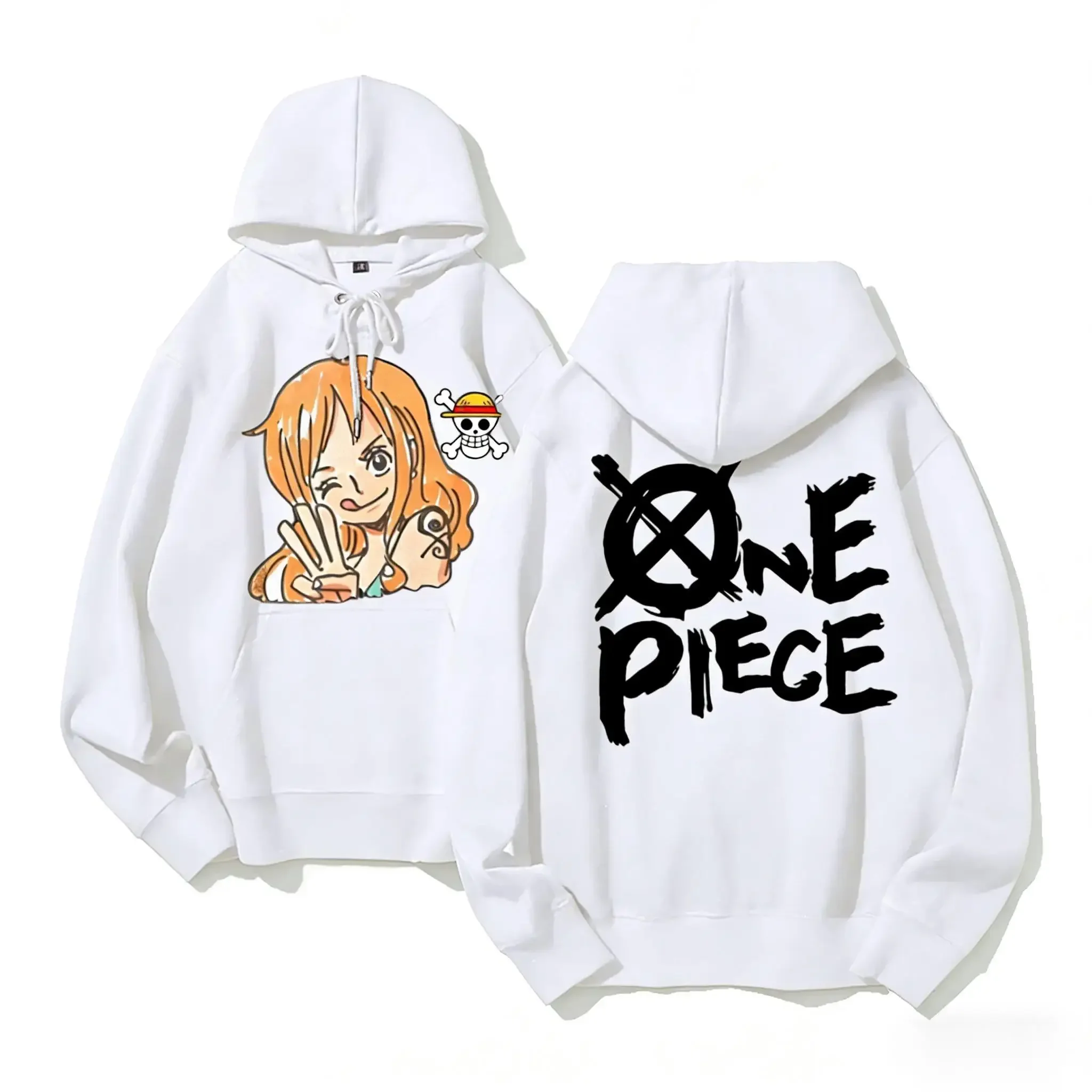 One Piece Nami Anime Print Hoodie Kinder Unisex Jungen Mädchen Pullover Kapuzenpullover Lässige Kinder Streetwear Oberteile