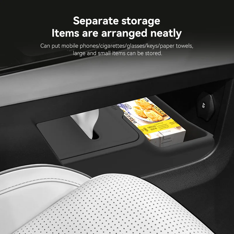 Lower Center Console Organizer For Chery JAECOO 5 J5 2025-2026 TPE Storage Box Tray Car Stowing Tidying Interior Accessories