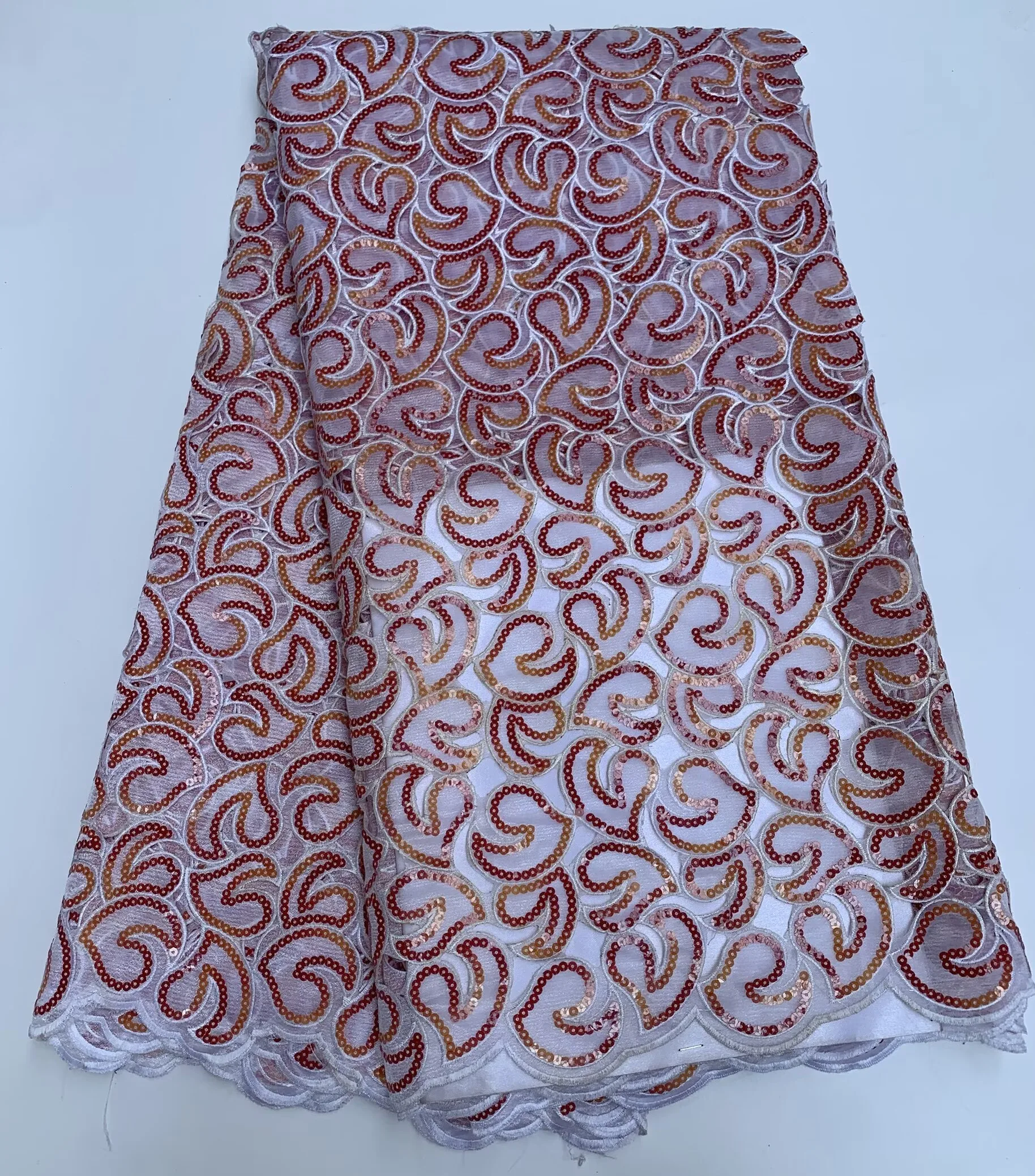 

Hot Sale african Organza lace fabric African Embroidery Sequins Lace Fabric 2026 High Quality Nigerian Lace Fabrics For Party