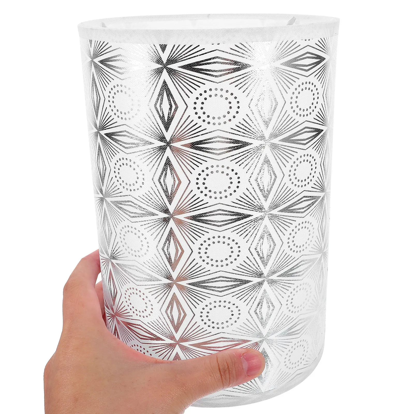 Fabric Lamp Shade Anti-Glare Printed Pattern Floor Lamp Cover Iron Cloth Material Home Decor Drum Lampshade Replacement