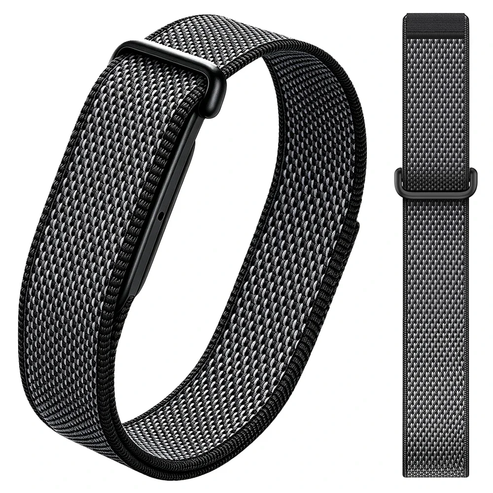 für Google Fitbit Air Silikon+Nylon-Schlaufenarmband für Fitbit Air Fitness Tracker 1:1 Original Sport-Uhrenarmband Armband-Zubehör – Detail 15