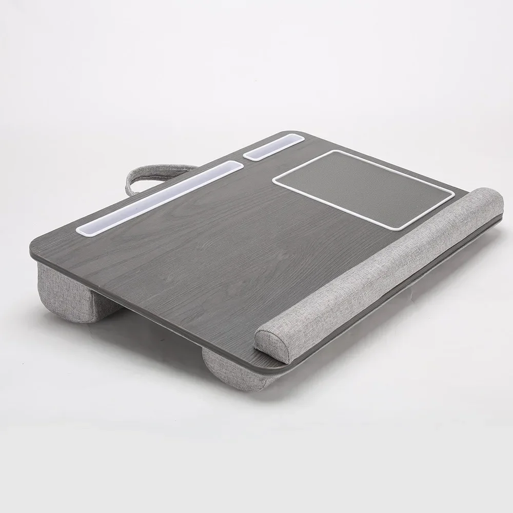 متعددة الوظائف مكتب لاب توب مكتب سرير طاولة كمبيوتر صغيرة مع مقبض مكاتب الكمبيوتر وسادة ناعمة