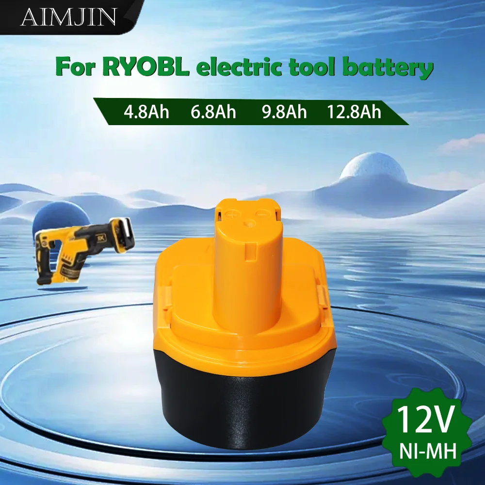 

12V for Ryobi 4800mAh 6800mAh 9800mAh Replacement B-8286 BPT1025 RY-1204 1400143 1400652 1400670 440000 Power tool Battery