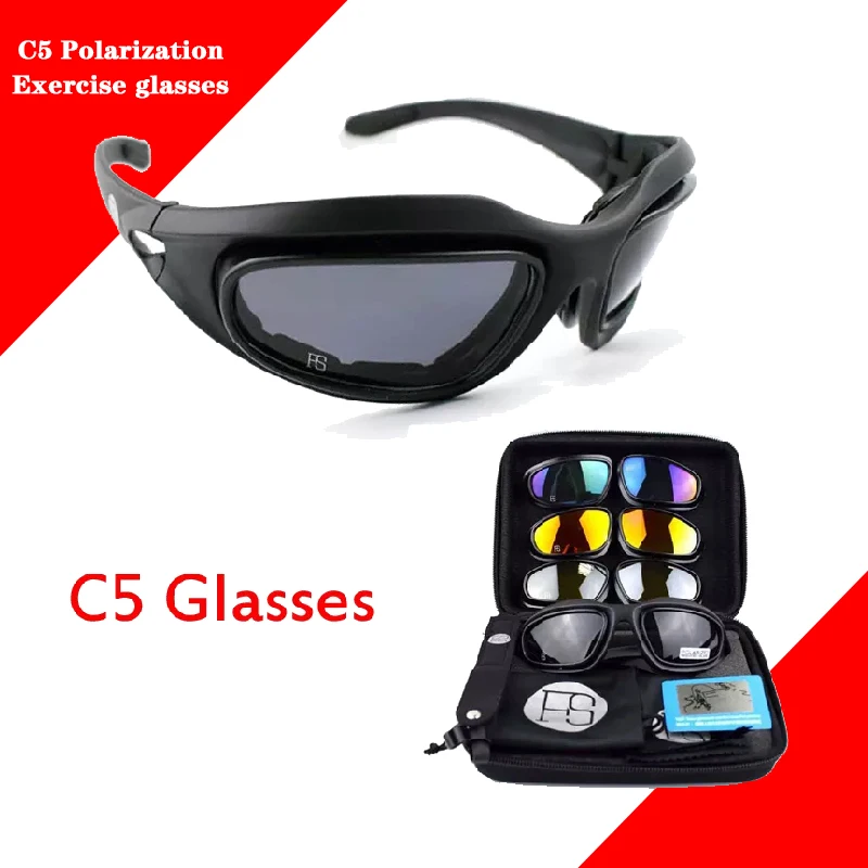 Outdoor skiing glasses, road cycling glasses, army combat glasses, hiking and fishing glasses, UV resistant sports sunglasses