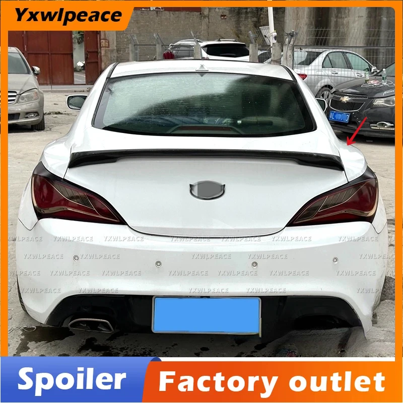 

For Hyundai Genesis Coupe Spoiler 2009 2010 2011 2012 2013 Real Carbon Fiber/FRP Black Rear Trunk Spoiler Car Accessories