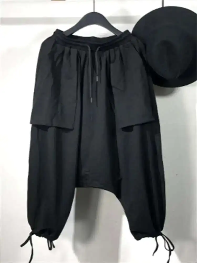 Dark Stall Loose Hanging Summer And Harun Stretch Spring Designer Japanese Street Style Trousers