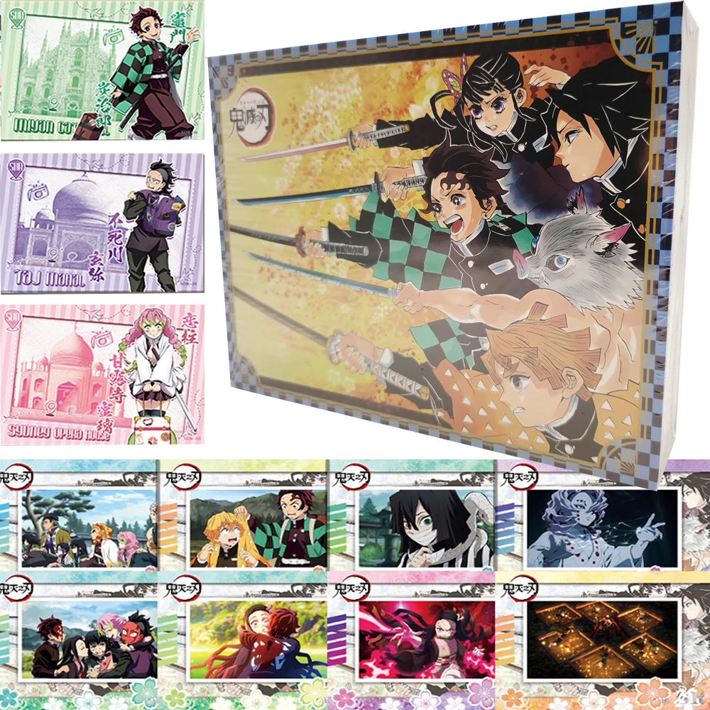 

High Score Anime Demon Slayer Collection Cards Comic Role Well-liked Cute Cartoon Festival Celebration Cards Children's Toy Gift