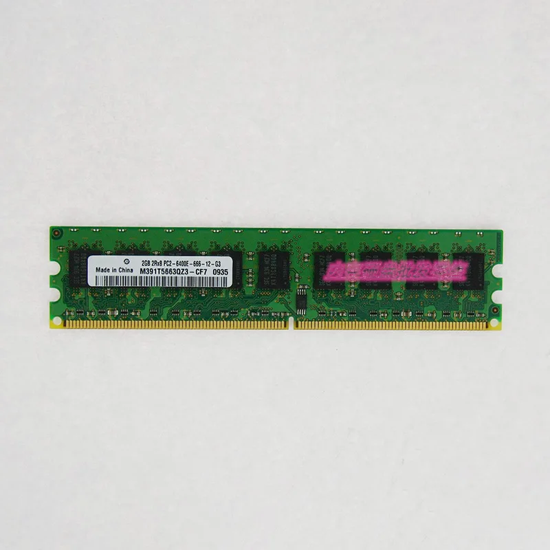 

1 PCS 2PCS M391T5663QZ3-CF7 2GB 2RX8 PC2-6400E-666-12-G3 ECC 800
