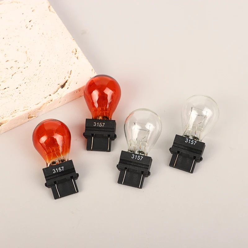 2 Stuks 3157 Dc 12V 21/5W Auto Remlicht Lampen Halogeenlamp Kwarts Glas Richtingaanwijzer Remlichten Achteruitrijlicht