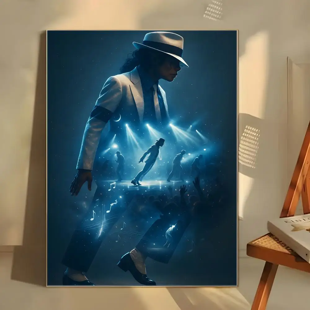 Sänger M-Michael Singer Jackson Poster, selbstklebender Kunst-Aufkleber aus wasserfestem Papier, Kaffeehaus, Bar, Zimmer, Wanddekoration – Detail 5