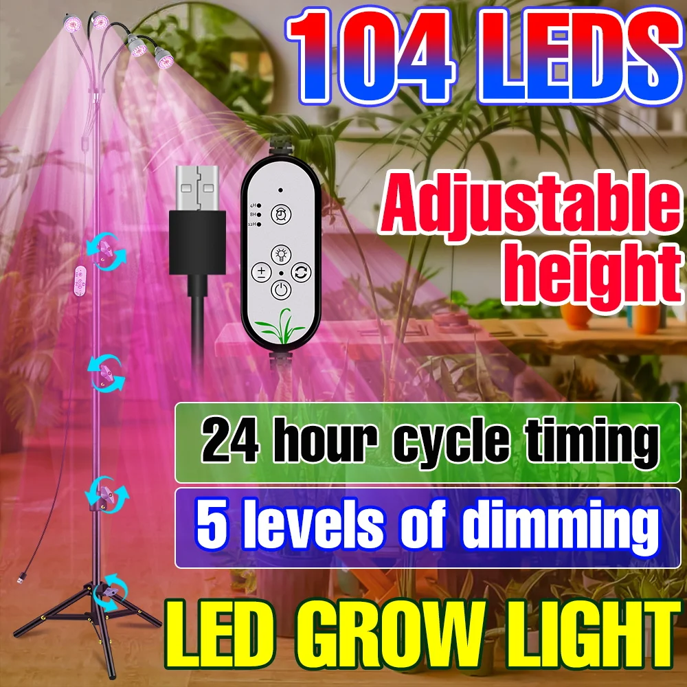 

Grow Light Full Spectrum LED Indoor Plants Lamp 5V USB Greenhouse Phyto Lamp Grow Tent Flower Seeds Hydroponics Growing System