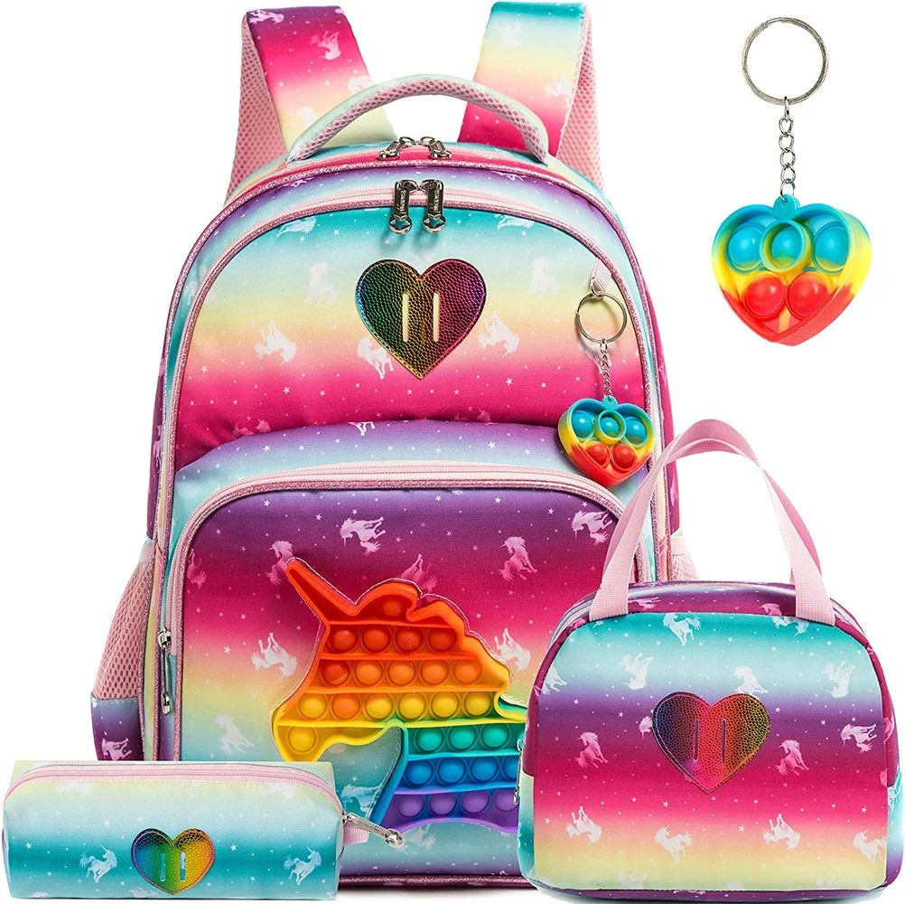 Schult aschen 16 "Taschen für Mädchen Set Tasche 3 in 1 Kinder taschen für Mädchen Kawaii Rucksack wasserdichte Kinder Schult aschen für Mädchen