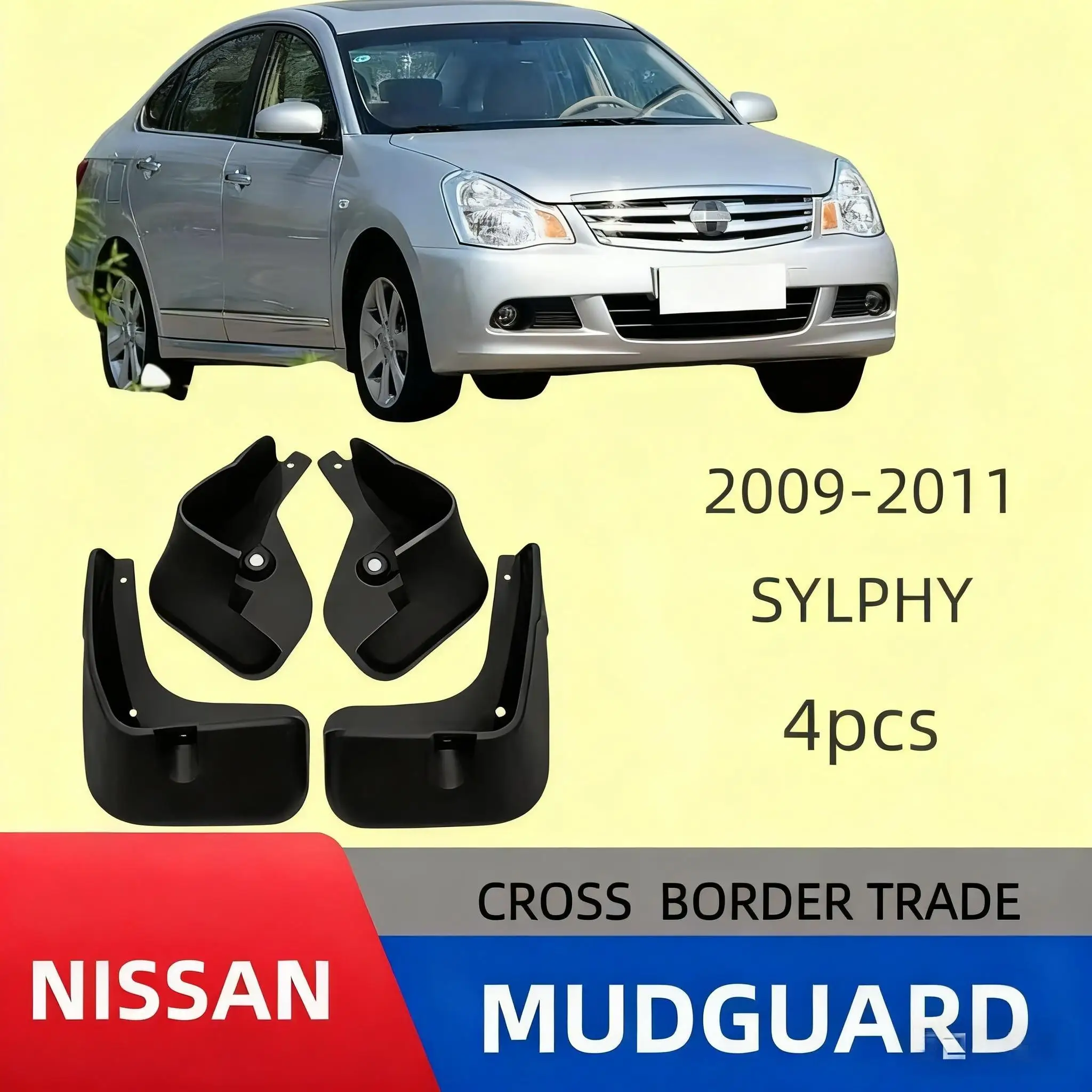 

Car mudguard is Suitable for Nissan 2009-2011 Sylphy Sentra car tire fenderscar accessoriesmud flaps