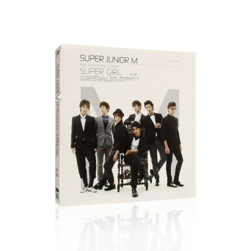 

Super Junior-M Super Girl Mini Music Album Complete CD Disc Set Photo Book Lyrics Book Kpop Music Collection for Fans Collectors