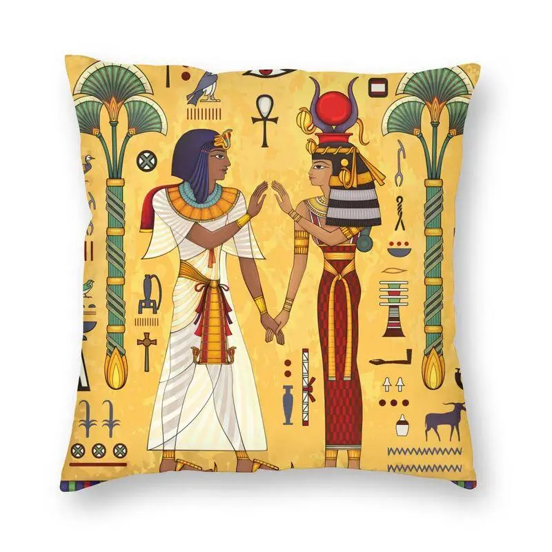 

CLOOCL Ancient Egypt Anubis Pillow Case Printed Hieroglyphs Cushion Cover for Sofa Car Home Decor Harajuku Pillowcase