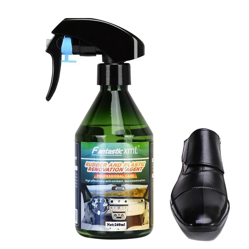 

Car Cleaning Agent Nano Coating Durable Protection Auto Trim Restorer Safe Tire Polish Spray Rubber Renovation Agent 260ml