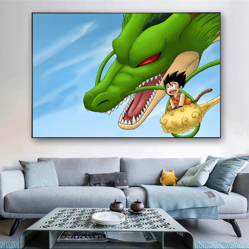 Japan Classic Anime Dragon Ball Goku Poster Gohan Canvas Painting Prints Home Decoration Wall Art Child Room Decor Christm Gift