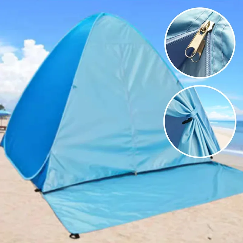 

Portable Easy Set up Folding UV Rain Sun Protection Beach Umbrella Sunshade Sun Shelter Pop up Beach Tent with Carry Bag