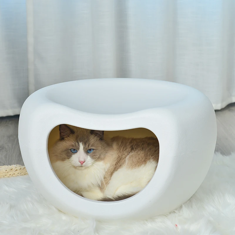 

cat scratching post Modern Troublemaker Plastic Cat Nest Four Seasons Universal Kennel Semi-Closed Cat House Human Furniture Sto